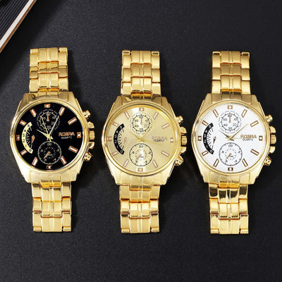 Reloj de Moda Dorado en Aleación con Cuarzo de Precisión - Image 9