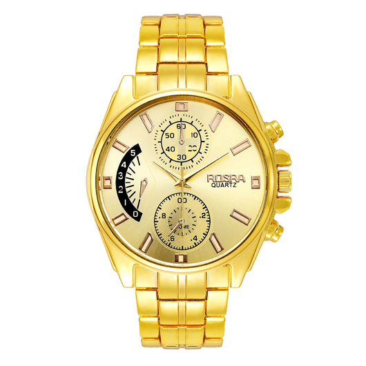 Reloj de Moda Dorado en Aleación con Cuarzo de Precisión - Image 11