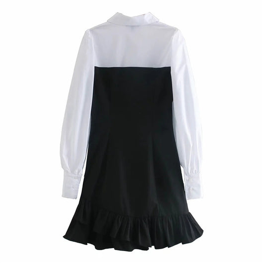 Vestido Patchwork con Volantes - Image 9