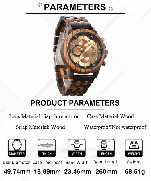 Reloj Empresarial Multifuncional Luminoso para Hombre - Image 7