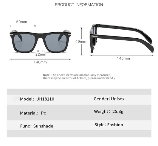 Gafas de Sol Cuadradas Vintage Metal - Estilo Retro - Image 15
