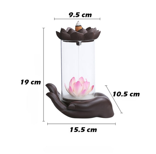 Quemador de Incienso Backflow Loto Buda Resistente al Viento - Decoración Feng Shui Sun Wukong - Image 7