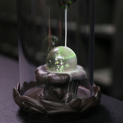 Quemador de Incienso Backflow Loto Buda Resistente al Viento - Decoración Feng Shui Sun Wukong - Image 13