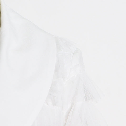 Traje Elegante para Mujer con Paneles de Tul Multicapa y Puños Estilo Pastel - Image 11
