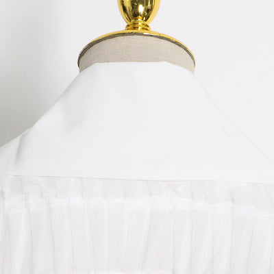 Traje Elegante para Mujer con Paneles de Tul Multicapa y Puños Estilo Pastel - Image 12