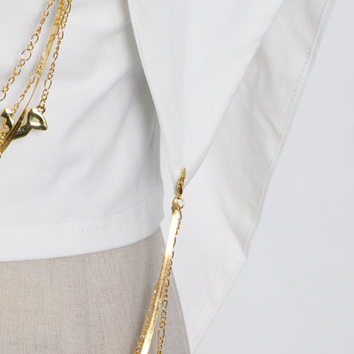 Blusa Triangular Invertida con Costura en Cadena - Diseño Trendy - Image 18