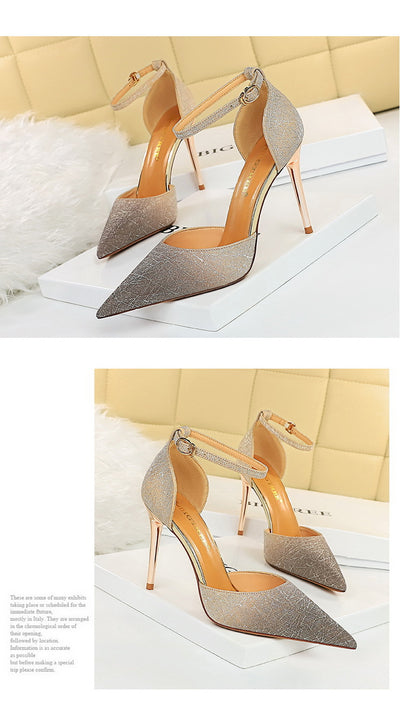Zapatos de Tacón Alto Punta Fina Bicolor para Mujer - Image 16