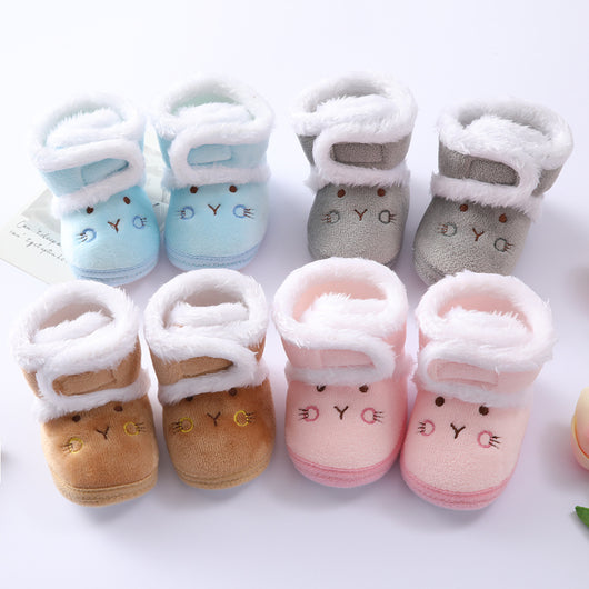 Zapatillas Suaves de Algodón para Bebés y Niñas - Suela Flexible - Image 8