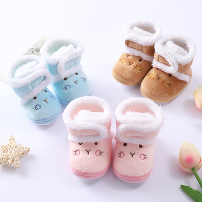 Zapatillas Suaves de Algodón para Bebés y Niñas - Suela Flexible - Image 9