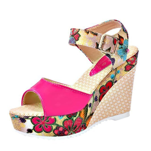 Sandalias de Tacón Alto con Flores para Mujer - Image 25