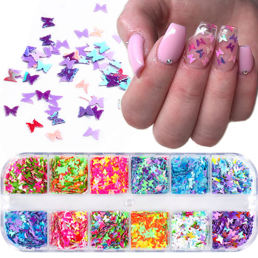 Decoración de Uñas Mariposa Lentejuelas Sinfónica - Image 3