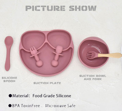 Plato Infantil Divisor con Ventosa de Silicona para Bebés y Niños - Image 36