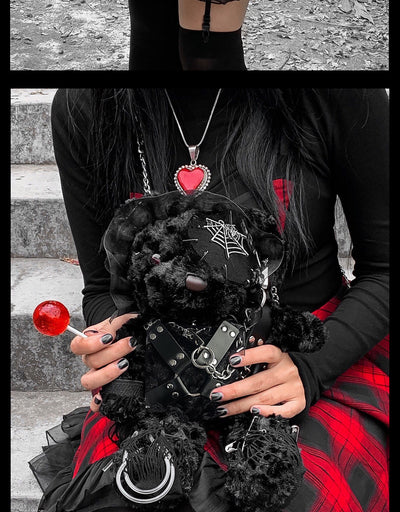 Bolsa Crossbody Gótica Hell Bear Lolita - Image 8