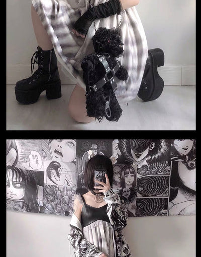 Bolsa Crossbody Gótica Hell Bear Lolita - Image 13