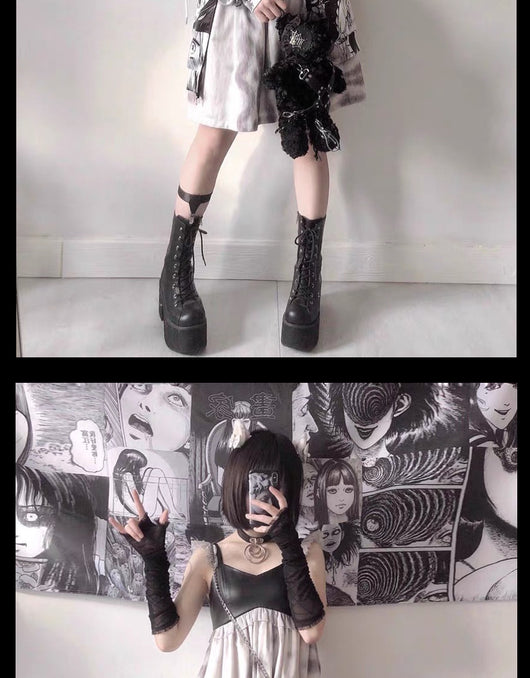Bolsa Crossbody Gótica Hell Bear Lolita - Image 14