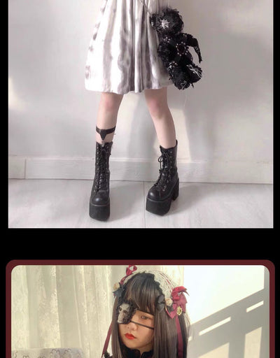 Bolsa Crossbody Gótica Hell Bear Lolita - Image 15
