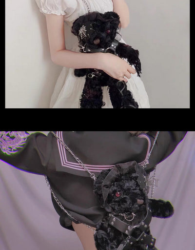 Bolsa Crossbody Gótica Hell Bear Lolita - Image 27