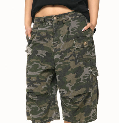 Pantalones Cortos de Trabajo Camuflaje Americano - Image 3