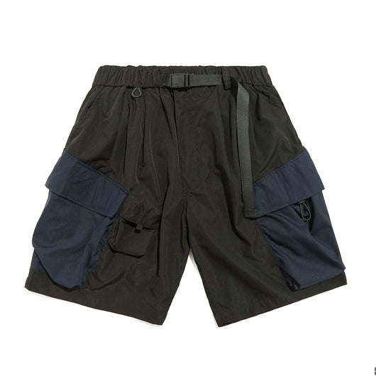 Shorts Cargo Hombre Verano con Bolsillos Múltiples y Paneles de Contraste - Image 9