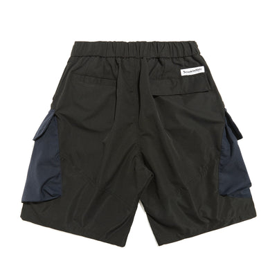 Shorts Cargo Hombre Verano con Bolsillos Múltiples y Paneles de Contraste - Image 10