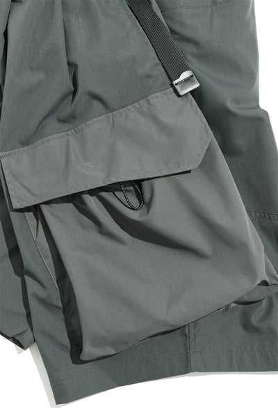 Shorts Cargo Hombre Verano con Bolsillos Múltiples y Paneles de Contraste - Image 13