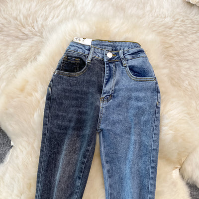 Pantalones Flare Vintage de Talle Alto con Borde Crudo - Image 8