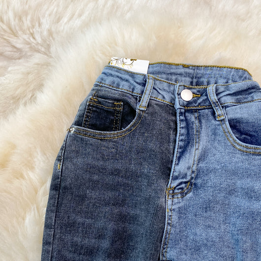 Pantalones Flare Vintage de Talle Alto con Borde Crudo - Image 10