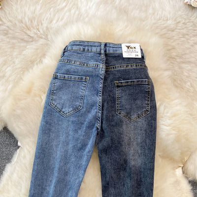 Pantalones Flare Vintage de Talle Alto con Borde Crudo - Image 18