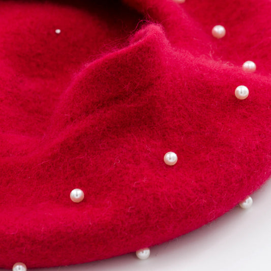 Boina de Lana con Perlas Estrelladas - Image 2