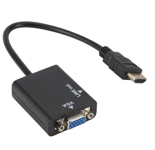 Adaptador HDMI a VGA con Audio - Convertidor de Video Full HD