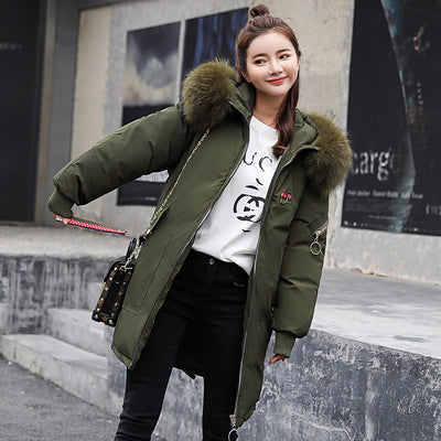 Chaqueta Acolchada de Plumón Largo para Mujer - Image 11