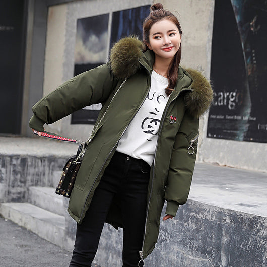 Chaqueta Acolchada de Plumón Largo para Mujer - Image 11