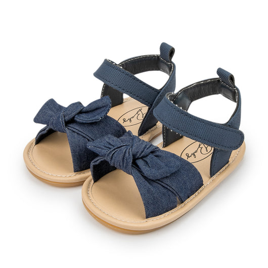 Sandalias de Verano para Bebé con Moño y Suela de Goma - Image 16