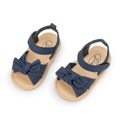 Sandalias de Verano para Bebé con Moño y Suela de Goma - Image 17