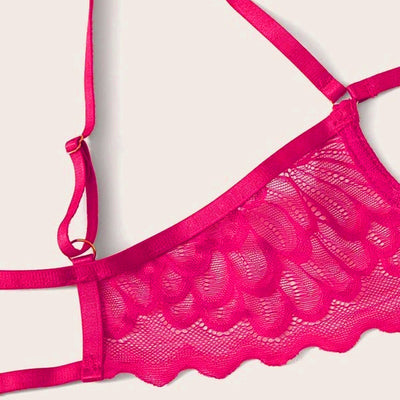 Sling Sensual de Tres Puntos con Busto Abierto Semitransparente - Image 12