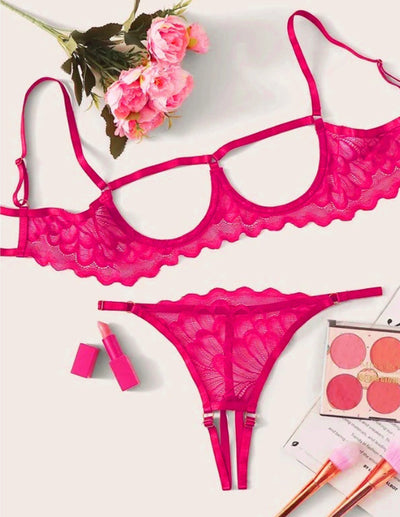 Sling Sensual de Tres Puntos con Busto Abierto Semitransparente - Image 16