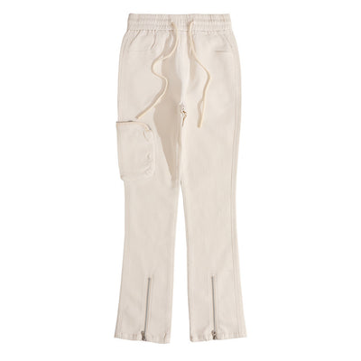 Pantalones Casuales con Cintura Elástica y Cortes Laterales - Estilo Street Trend - Image 8