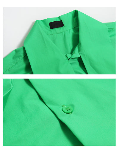 Vestido Camisero de Popelina con Moño para Primavera - Image 18