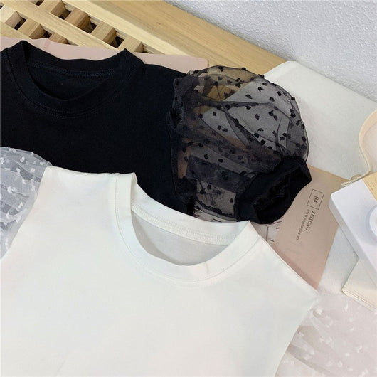 Camiseta Infantil de Lunares con Mangas Acampanadas en Algodón - Image 14