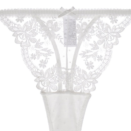 Conjunto de Lencería Francesa Delgada con Encaje Bordado para Mujer - Image 18