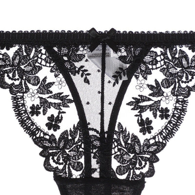 Conjunto de Lencería Francesa Delgada con Encaje Bordado para Mujer - Image 21