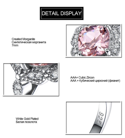 Anillo de Morganita Lujo en Plata Esterlina para San Valentín - Image 11