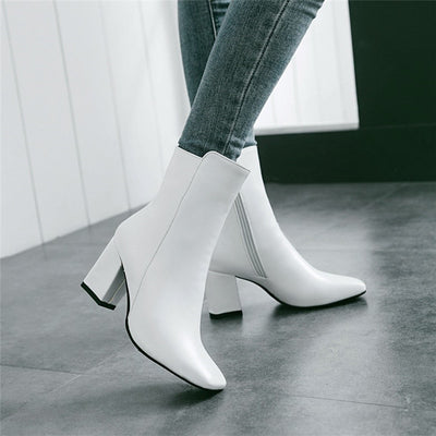 Botas Tobilleras de Tacón Alto