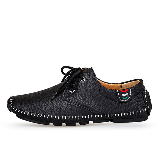 Zapatillas de Cuero Casual para Hombre - Estilo Británico - Image 3