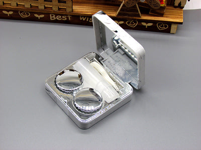 Estuche Cuadrado para Lentes de Contacto con Espejo - Diseño Mármol - Image 2