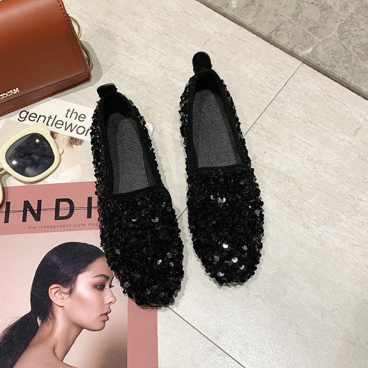 Zapatos de Tacón Bajo Brillantes Multiuso para Mujer - Image 22