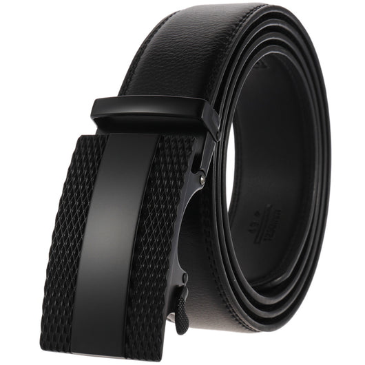 Cinturón de Cuero para Hombre con Hebilla Automática Ajustable - Image 11