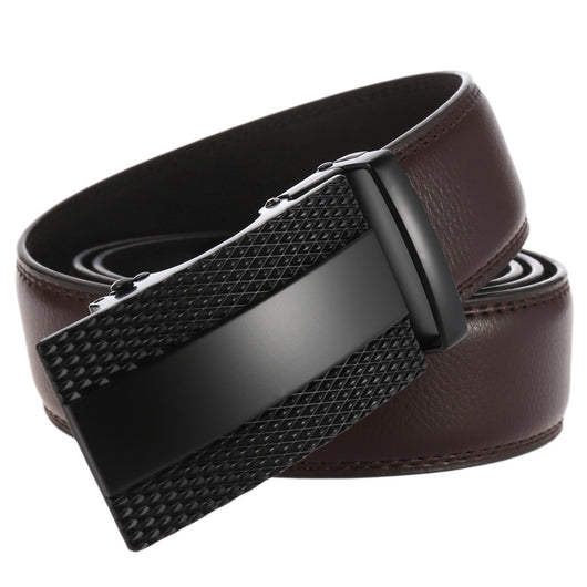 Cinturón de Cuero para Hombre con Hebilla Automática Ajustable - Image 14