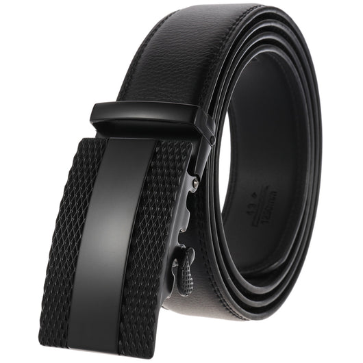 Cinturón de Cuero para Hombre con Hebilla Automática Ajustable - Image 16