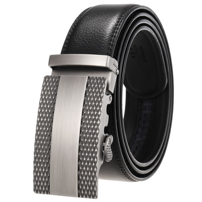 Cinturón de Cuero para Hombre con Hebilla Automática Ajustable - Image 21